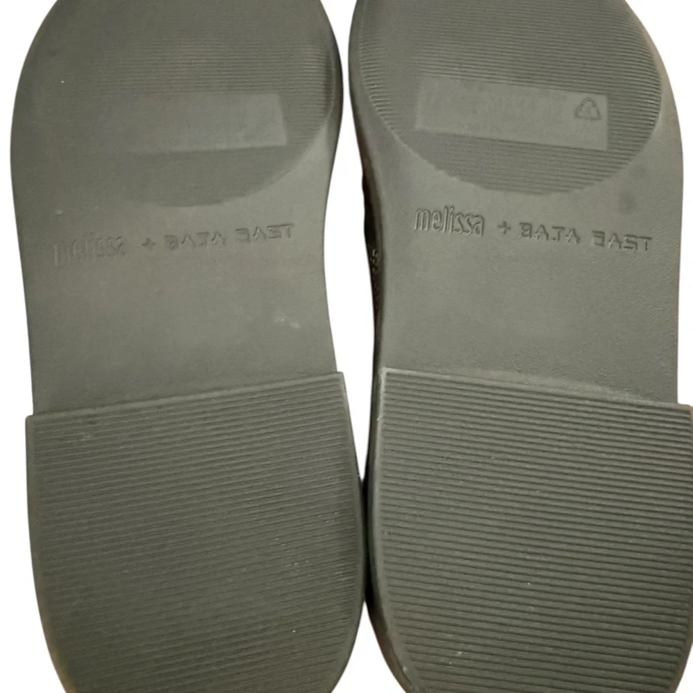 Melissa x Baja East Black Python Textured Men's Shoes - Picture 6 of 8